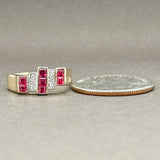 Estate 14K Y Gold 0.56ctw Ruby & 0.02ctw H-I/SI1-2 Diamond Ring - Walter Bauman Jewelers