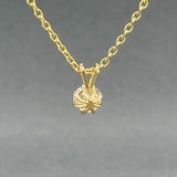 Estate 14K Y Gold 0.58ct J/SI2 Diamond Pendant - Walter Bauman Jewelers