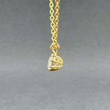 Estate 14K Y Gold 0.58ct J/SI2 Diamond Pendant - Walter Bauman Jewelers