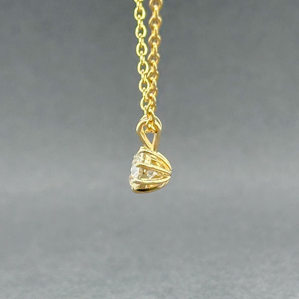 Estate 14K Y Gold 0.58ct J/SI2 Diamond Pendant - Walter Bauman Jewelers