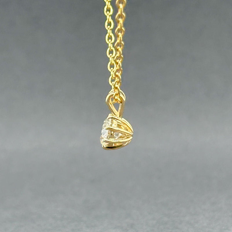 Estate 14K Y Gold 0.58ct J/SI2 Diamond Pendant - Walter Bauman Jewelers