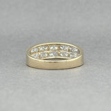 Estate 14K Y Gold 0.65ctw G/I1 Diamond Double Row Ring - Walter Bauman Jewelers