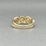 Estate 14K Y Gold 0.68ctw H - I/SI1 - 2 Diamond Lattice Ring - Walter Bauman Jewelers