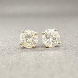 Estate 14K Y Gold 0.70ctw I - J/I1 Diamond Stud Earrings - Walter Bauman Jewelers