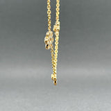 Estate 14K Y Gold 0.70ctw I - J/SI1 - 2 Diamond Flower Necklace - Walter Bauman Jewelers