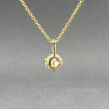 Estate 14K Y Gold 0.72ct J/SI1 Diamond Pendant - Walter Bauman Jewelers