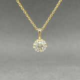 Estate 14K Y Gold 0.72ct J/SI1 Diamond Pendant - Walter Bauman Jewelers