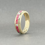 Estate 14K Y Gold 0.72ctw Ruby & 0.18ctw I-J/SI2 Diamond Ring - Walter Bauman Jewelers