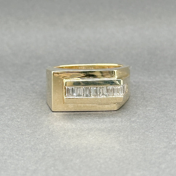 Estate 14K Y Gold 0.73ctw G/SI1 Diamond Signet Ring - Walter Bauman Jewelers