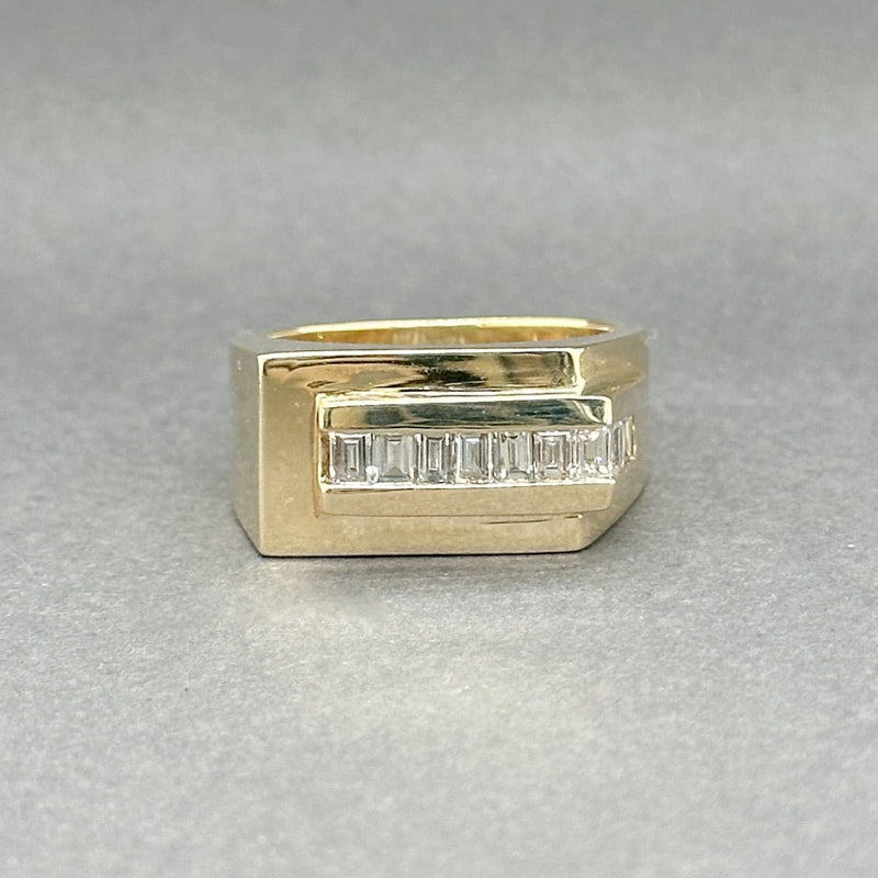 Estate 14K Y Gold 0.73ctw G/SI1 Diamond Signet Ring - Walter Bauman Jewelers