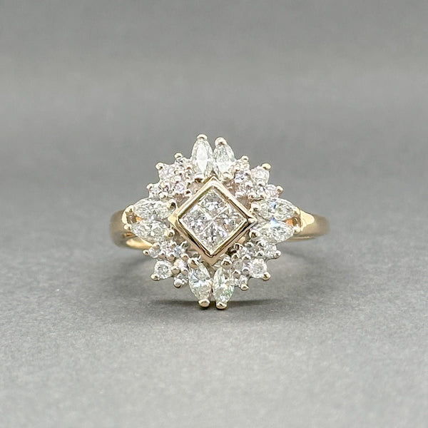 Estate 14K Y Gold 0.73ctw H - I/SI1 - 2 Diamond Cocktail Ring - Walter Bauman Jewelers