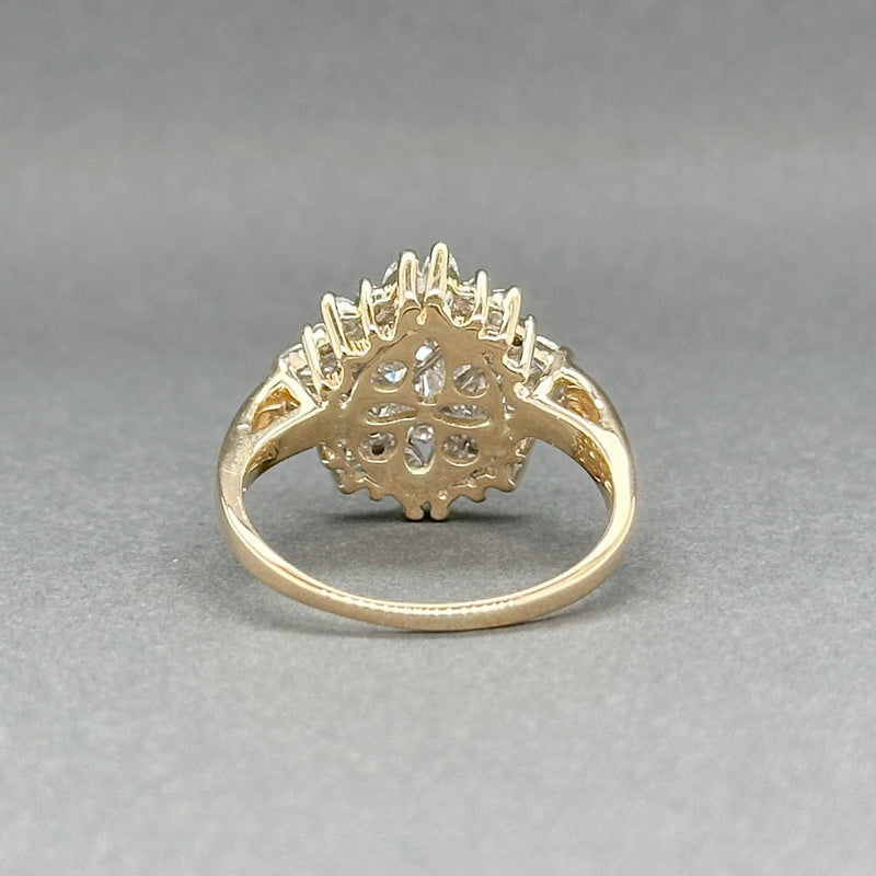 Estate 14K Y Gold 0.73ctw H - I/SI1 - 2 Diamond Cocktail Ring - Walter Bauman Jewelers