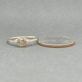 Estate 14K Y Gold 0.86ctw Champagne - H/SI1 - I1 Diamond Ring GIA - Walter Bauman Jewelers