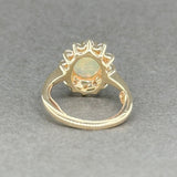 Estate 14K Y Gold 0.87ct Opal & 0.26ctw H-I/VS2-SI1 Diamond Ring - Walter Bauman Jewelers