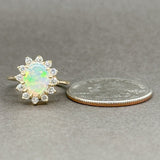 Estate 14K Y Gold 0.87ct Opal & 0.26ctw H-I/VS2-SI1 Diamond Ring - Walter Bauman Jewelers