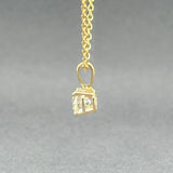 Estate 14K Y Gold 0.91ct K/SI2 Diamond Pendant - Walter Bauman Jewelers