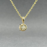 Estate 14K Y Gold 0.91ct K/SI2 Diamond Pendant - Walter Bauman Jewelers