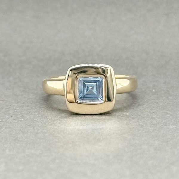 Estate 14K Y Gold 1.07ct Blue Topaz Ring - Walter Bauman Jewelers