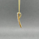 Estate 14K Y Gold 1.07ctw Yellow - G - H/VS2 - SI2 Diamond Pendant - Walter Bauman Jewelers