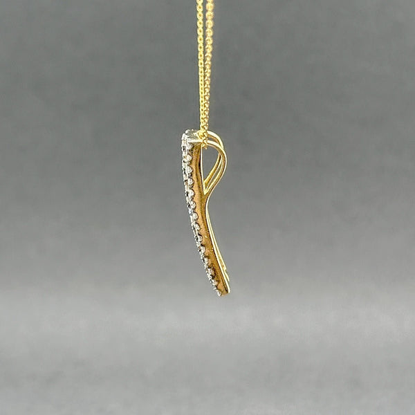 Estate 14K Y Gold 1.07ctw Yellow - G - H/VS2 - SI2 Diamond Pendant - Walter Bauman Jewelers