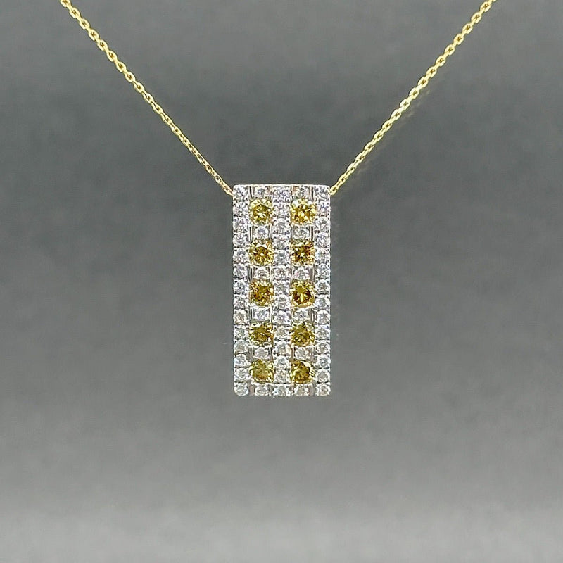 Estate 14K Y Gold 1.07ctw Yellow - G - H/VS2 - SI2 Diamond Pendant - Walter Bauman Jewelers