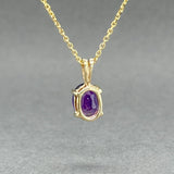 Estate 14K Y Gold 1.12ct Amethyst Pendant - Walter Bauman Jewelers