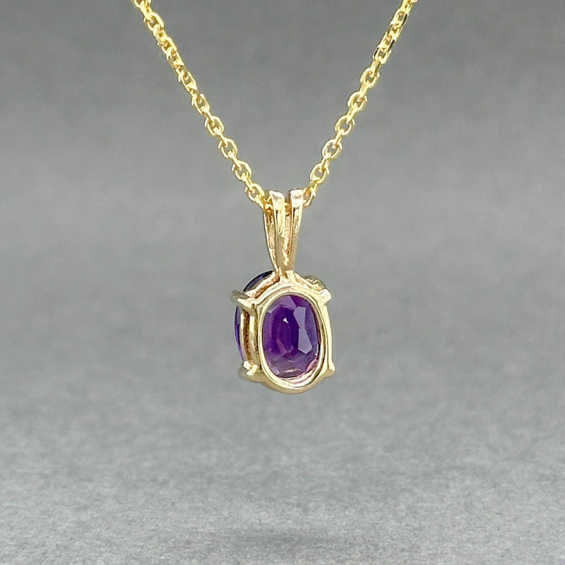 Estate 14K Y Gold 1.12ct Amethyst Pendant - Walter Bauman Jewelers