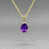 Estate 14K Y Gold 1.12ct Amethyst Pendant - Walter Bauman Jewelers