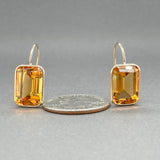 Estate 14K Y Gold 13.36ctw Citrine Earrings - Walter Bauman Jewelers