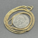 Estate 14K Y Gold 1.42mm 24” Snake Chain - Walter Bauman Jewelers