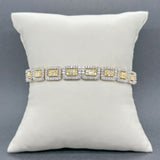 Estate 14K Y Gold 1.43ctw Fancy Yellow & I - J/VS2 - SI2 Diamond Link Bracelet - Walter Bauman Jewelers