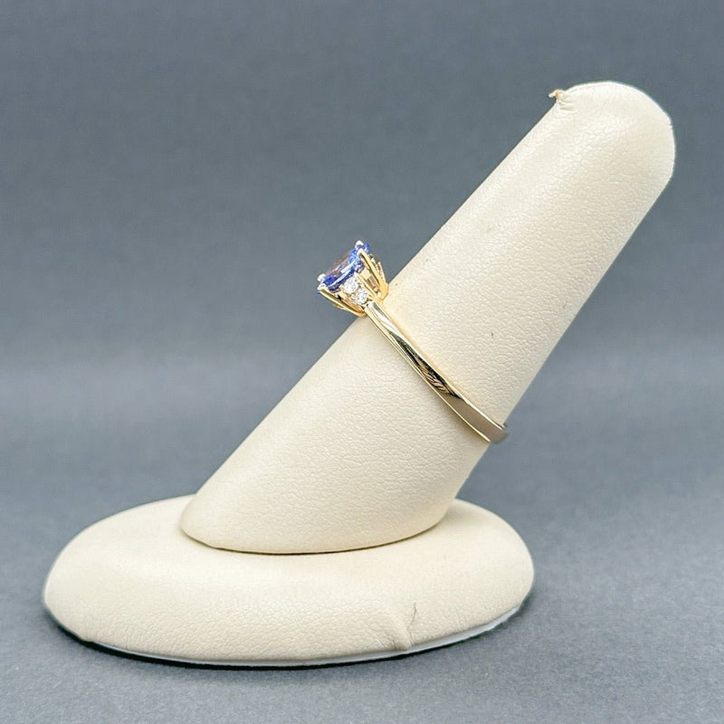 Estate 14K Y Gold 1.47ct Tanzanite & 0.09ctw G/SI2 Diamond Ring - Walter Bauman Jewelers