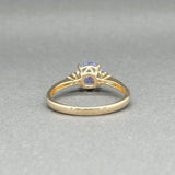 Estate 14K Y Gold 1.47ct Tanzanite & 0.09ctw G/SI2 Diamond Ring - Walter Bauman Jewelers