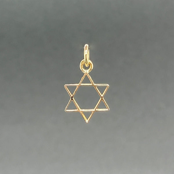 Estate 14K Y Gold 14mm Star of David Pendant - Walter Bauman Jewelers