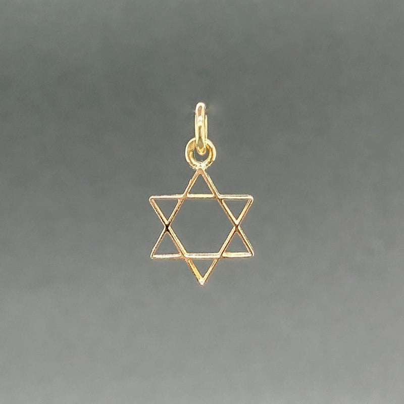 Estate 14K Y Gold 14mm Star of David Pendant - Walter Bauman Jewelers