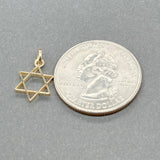 Estate 14K Y Gold 14mm Star of David Pendant - Walter Bauman Jewelers