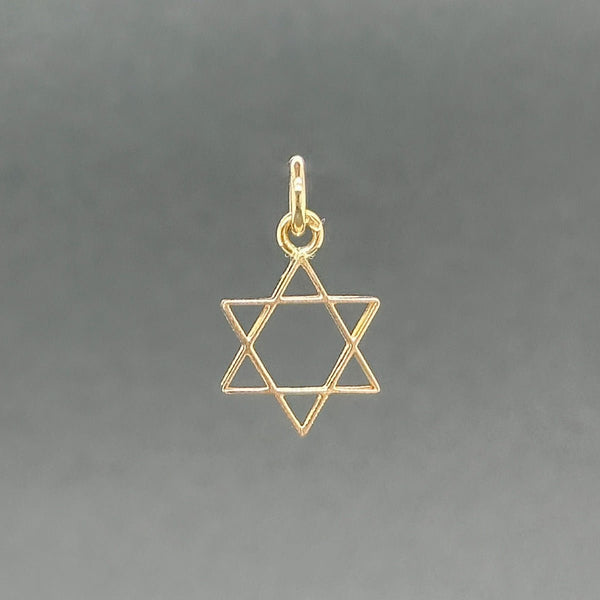 Estate 14K Y Gold 14mm Star of David Pendant - Walter Bauman Jewelers