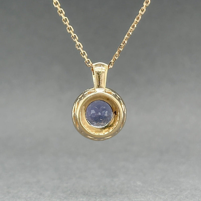 Estate 14K Y Gold 1.57ctw Tanzanite & Garnet Pendant - Walter Bauman Jewelers