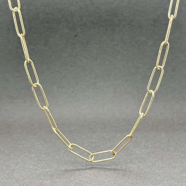 Estate 14K Y Gold 16” Paperclip Chain - Walter Bauman Jewelers