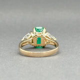 Estate 14K Y Gold 1.64ct Emerald & 1.38ctw G/SI1 Diamond Ring - Walter Bauman Jewelers