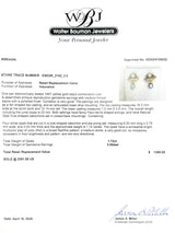 Estate 14K Y Gold 1.72ctw White Opal Earrings - Walter Bauman Jewelers