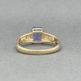 Estate 14K Y Gold 1.76ct Tanzanite & 0.31ctw G/SI2 Diamond Ring - Walter Bauman Jewelers