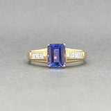 Estate 14K Y Gold 1.76ct Tanzanite & 0.31ctw G/SI2 Diamond Ring - Walter Bauman Jewelers