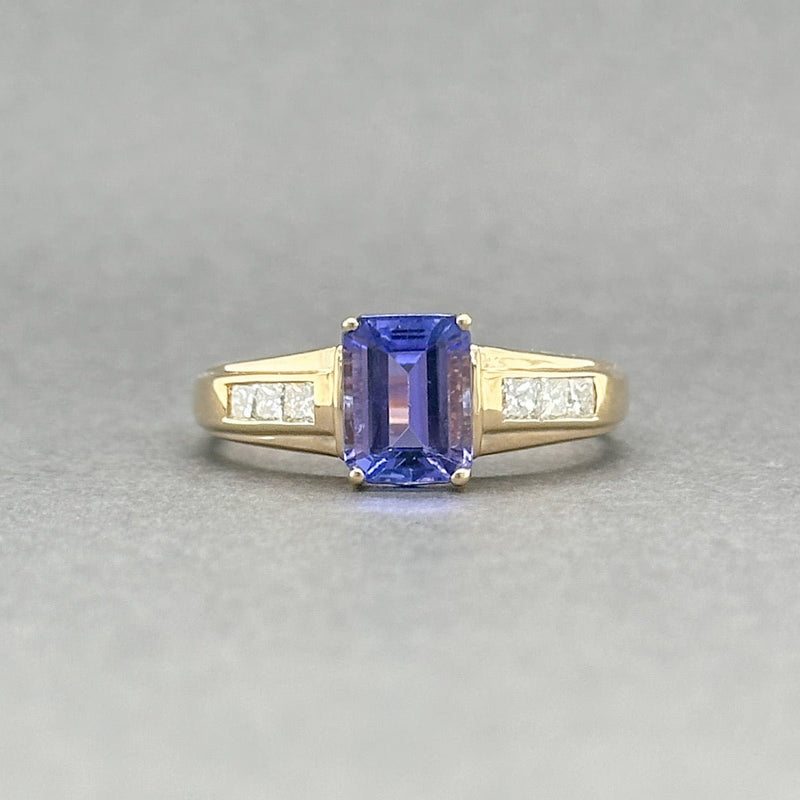 Estate 14K Y Gold 1.76ct Tanzanite & 0.31ctw G/SI2 Diamond Ring - Walter Bauman Jewelers