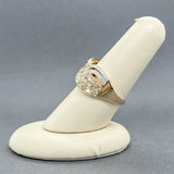 Estate 14K Y Gold 2.06ctw Brown - Yellow - H/SI1 - 2 Diamond Crossover Ring - Walter Bauman Jewelers