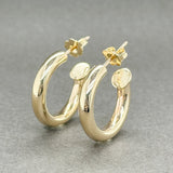 Estate 14K Y Gold 20.8mm Hoop Earrings - Walter Bauman Jewelers