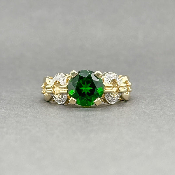 Estate 14K Y Gold 2.12ct Diopside & 0.03ctw Diamond Ring - Walter Bauman Jewelers