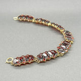 Estate 14K Y Gold 26.60ctw Garnet Bracelet - Walter Bauman Jewelers