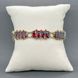 Estate 14K Y Gold 26.60ctw Garnet Bracelet - Walter Bauman Jewelers