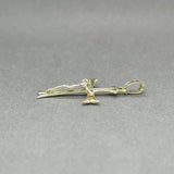 Estate 14K Y Gold 29.60mm Crucifix Pendant - Walter Bauman Jewelers